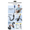 Кабель ESSAGER AUX mini-jack 3.5 mm - jack 6.35 mm 1.2м Gray