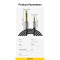 Кабель ESSAGER AUX mini-jack 3.5 mm - jack 6.35 mm 1.2м Gray