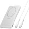 Повербанк с беспроводной зарядкой BELKIN BoostCharge Slim Magnetic Power Bank 5K 15W 5000mAh White (BPD010HQWH)