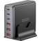 Зарядний пристрій ESSAGER Engine 85W 3xUSB-A, 3xUSB-C GaN Desktop Charger Black (EZC85W-SXB0G-Z)