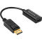 Адаптер COLORWAY DisplayPort - HDMI Black