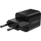 Зарядний пристрій CHOETECH PD5012 30W 1xUSB-C,1xUSB-A PD3.0, QC3.0 GAN Wall Charger Black
