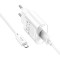 Зарядное устройство HOCO C109A Fighter 1xUSB-A, 2.1A White w/Micro-USB cable (6942007656603)