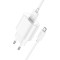 Зарядное устройство HOCO C109A Fighter 1xUSB-A, 2.1A White w/Micro-USB cable (6942007656603)