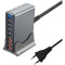 Зарядное устройство XOKO QC-490 5xUSB-C, 3xUSB-A, Gan3 635W Gray (QC-600)
