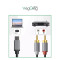 Кабель VEGGIEG V-A621 USB-C - 2xRCA 1.5м Black