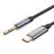 Кабель VEGGIEG V-A624 AUX USB-C to 3.5mm 1м Black
