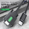 Кабель VEGGIEG V-U401 USB to RS-232 1.5м Black