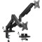 Кріплення настільне для 2-х моніторів GEMBIRD MA-DA2U-01 17"-32" Black