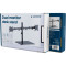 Крепление настольное для 2-х мониторов GEMBIRD MS-D2ST-01 17"-32" Black