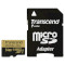 Карта памяти TRANSCEND microSDXC Ultimate 64GB UHS-I U3 Class 10 + SD-adapter (TS64GUSDU3M)