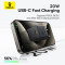 Зарядний пристрій BASEUS Palm Fast Charger 1C 20W EU Cosmic Black w/Type-C to Lightning cable (E0116401)
