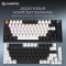 Клавіатура бездротова GAMEPRO Asgard Valhalla MK160 QLAB Sakura Switch Black