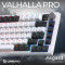 Клавіатура бездротова GAMEPRO Asgard Valhalla Pro MK160 QLAB Sakura Switch White