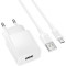 Зарядний пристрій BOROFONE BAS71A Source 1xUSB-A, 2.1A White w/Micro-USB cable