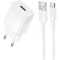 Зарядний пристрій BOROFONE BAS71A Source 1xUSB-A, 2.1A White w/Type-C cable