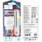 Зарядное устройство HOCO C109A Fighter 1xUSB-A, 2.1A White w/Lightning cable (6942007656597)