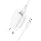 Зарядное устройство HOCO C109A Fighter 1xUSB-A, 2.1A White w/Type-C cable (6942007656610)
