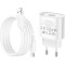Зарядное устройство HOCO C109A Fighter 1xUSB-A, 2.1A White w/Type-C cable (6942007656610)