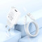 Зарядное устройство HOCO C109A Fighter 1xUSB-A, 2.1A White w/Type-C cable (6942007656610)