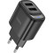 Зарядное устройство HOCO C141A Smart 2xUSB-A,10.5W Black (6942007627849)