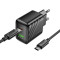 Зарядний пристрій HOCO CS25A Rico 1xUSB-C, 1xUSB-A, PD20W, QC3.0 Black w/Type-C cable (6942007639804)