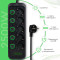Мережевий фільтр XOKO SP-5-2-1 Black, 5 розеток, 1xUSB-C, 4xUSB, 2м
