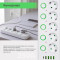 Мережевий фільтр XOKO SP-5-2-1 White, 5 розеток, 1xUSB-C, 4xUSB, 2м