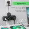 Мережевий фільтр-розетка XOKO SPW-3-2-1 Black, 3 розетки, 1xUSB-C, 2xUSB