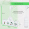 Мережевий фільтр-розетка XOKO SPW-3-2-1 White, 3 розетки, 1xUSB-C, 2xUSB