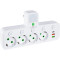 Мережевий фільтр-розетка XOKO SPW-4-2-1 White, 4 розетки, 1xUSB-C, 2xUSB