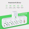 Мережевий фільтр-розетка XOKO SPW-4-2-1 White, 4 розетки, 1xUSB-C, 2xUSB