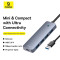 USB-хаб BASEUS UltraJoy Series 4-Port Hub Lite (B0005280B811-01)