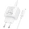 Зарядний пристрій HOCO CS55A Surplus 1xUSB-A, 1xUSB-C, PD30W, QC3.0 White w/Type-C to Lightning cable (6942007631556)