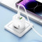Зарядний пристрій HOCO CS55A Surplus 1xUSB-A, 1xUSB-C, PD30W, QC3.0 White w/Type-C to Lightning cable (6942007631556)