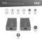 Удлинитель HDMI по Wi-Fi DIGITUS 4K Wireless Video Extender Set Gray (DS-55324)
