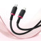 Кабель BASEUS Dura Series Fast Charging Cable Type-C to Lightning 20W 2м Black/Red (P10377800U01-03)
