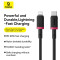 Кабель BASEUS Dura Series Fast Charging Cable Type-C to Lightning 20W 2м Black/Red (P10377800U01-03)