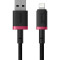 Кабель BASEUS Dura Series Fast Charging Cable USB to Lightning 1м Black/Red (P10377801U01-01)