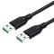 Кабель VEGGIEG V-U109 USB 2.0 AM/AM 1.5м Black