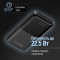 Повербанк COLORWAY 10 000 mAh LCD 22.5W 10000mAh (CW-PB100LPB3BK-PDD)