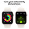 Смарт-годинник APPLE Watch SE 3 GPS + Cellular 44mm Starlight Aluminum Case with Starlight Sport Band S/M (MEPE4RK/A)