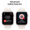 Смарт-годинник APPLE Watch SE 3 GPS + Cellular 44mm Starlight Aluminum Case with Starlight Sport Band S/M (MEPE4RK/A)