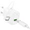 Зарядний пристрій HOCO CS52A Surplus 1xUSB-A, QC3.0, 18W White w/Type-C cable (6942007631471)