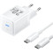 Зарядний пристрій VENTION 1xUSB-C GaN Wall Charger 20W White w/Type-C cable (TZ-FEPW0-EU-01)