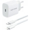 Зарядний пристрій VENTION 1xUSB-C Wall Charger 20W White w/Type-C to Lightning cable (G17W0-EU)