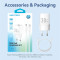 Зарядний пристрій VENTION 1xUSB-C, 1xUSB-A GaN Wall Charger 30W White w/Type-C cable (TZ-FEQW0-EU-01)