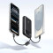 Повербанк BASEUS EnerFill FC11 Digital Display Power Bank with Dual Built-in Cables 22.5W 20000mAh Cosmic Black (E0027S04)