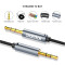 Кабель CHOETECH AUX002 mini-jack 3.5mm 1.2м Black