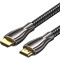 Кабель VENTION Cotton Braided 4K HDMI v2.0 15м Zinc Alloy Type Black (ALMBN)
